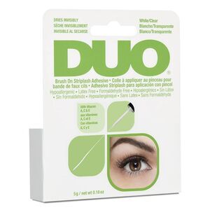 DUO Brush-On Striplash Adhesive, White/Clear 0.18 Oz
